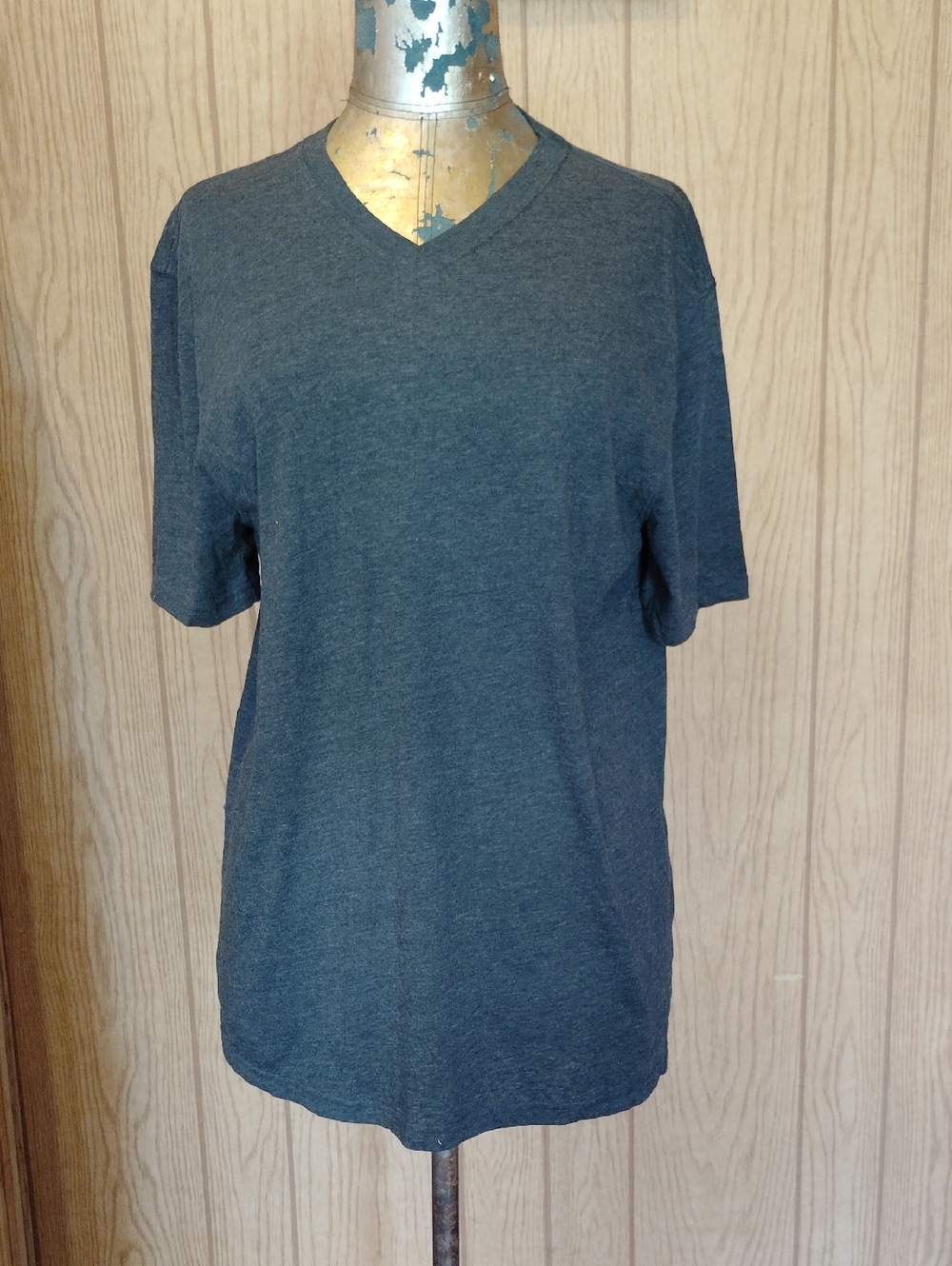 Gap Short Sleeve Tee Soft V-Neck Triblend Jersey Cotton Poly Rayon Men's T-shirt